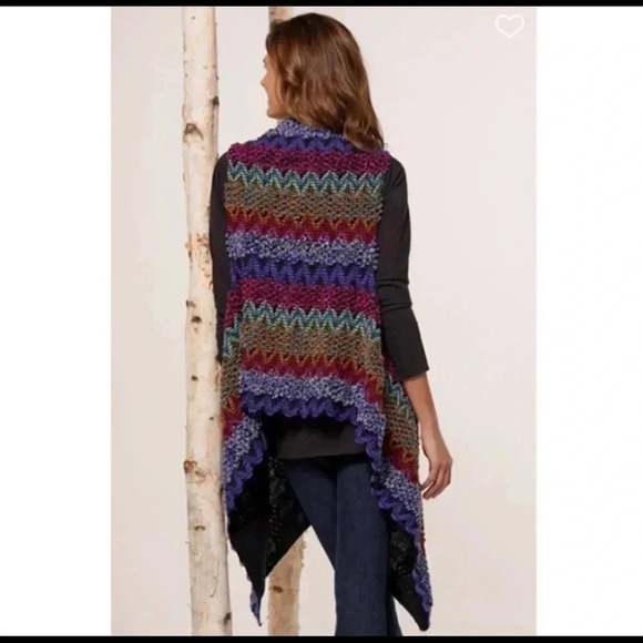 Soft Surroundings Taylor Textured Sweater Vest Topper One Size - Picture 11 of 11